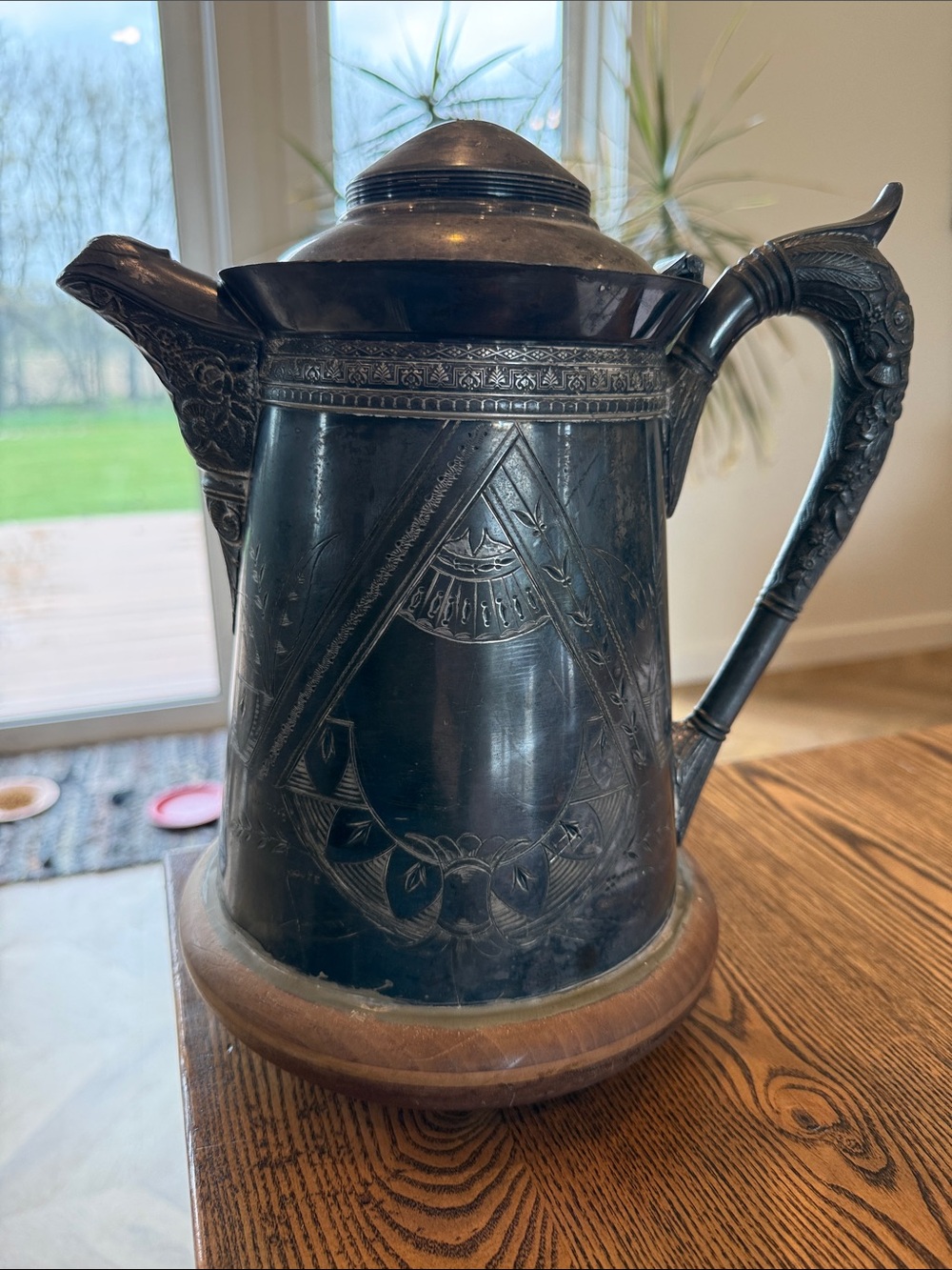 Vintage EG Webster and Sons silver plate teapot